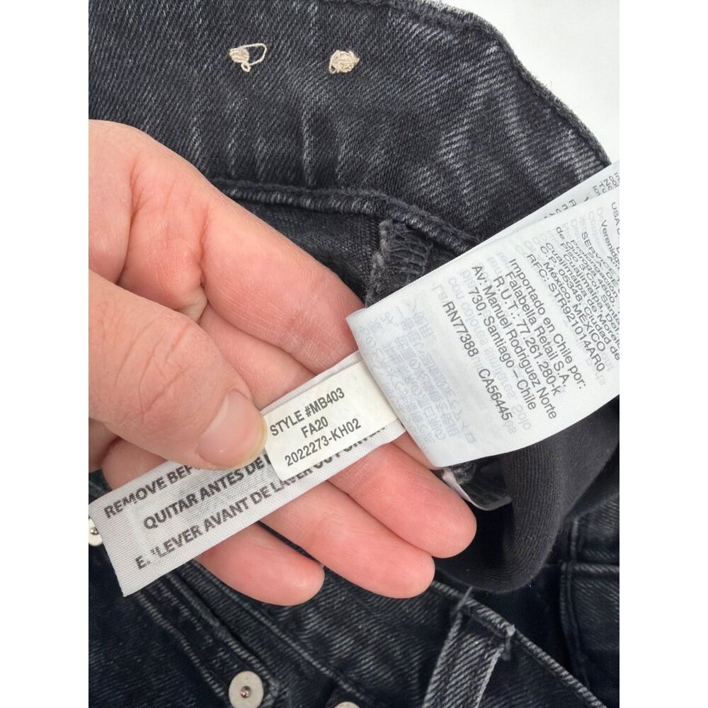 Madewell The Perfect Vintage Jeans Black High Rise Womens Size 30 Stretch Denim - Picture 6 of 11